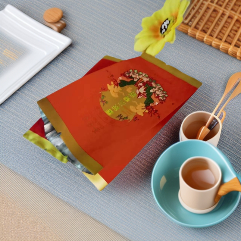 茶叶锯齿中封袋密封真空袋茶叶铝箔食品封口袋铁观音小泡袋塑料袋