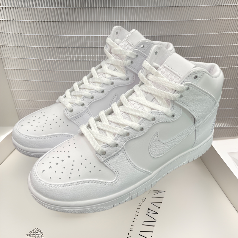 Adaptable AJ1 Air Force One AF1 White Flat Shoelace Men's and Women's White Shoes Canvas Shoes Sneakers Black Shoes