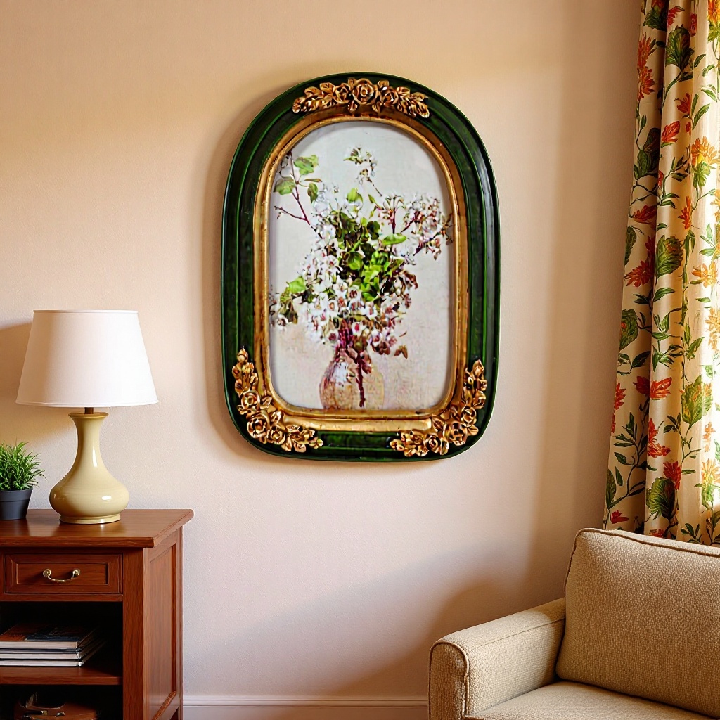 Wholesale Vintage Picture Frames for Living Room Home Decor, Hanging Paintings, Sofa, Bedroom, French-Style Picture Frames, Resin Picture Frames