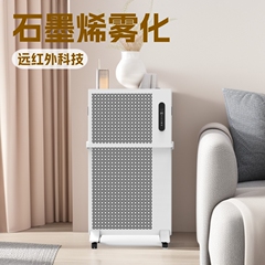 新款石墨烯雾化加湿取暖器家用节能多功能语音暖气片壁挂电暖器