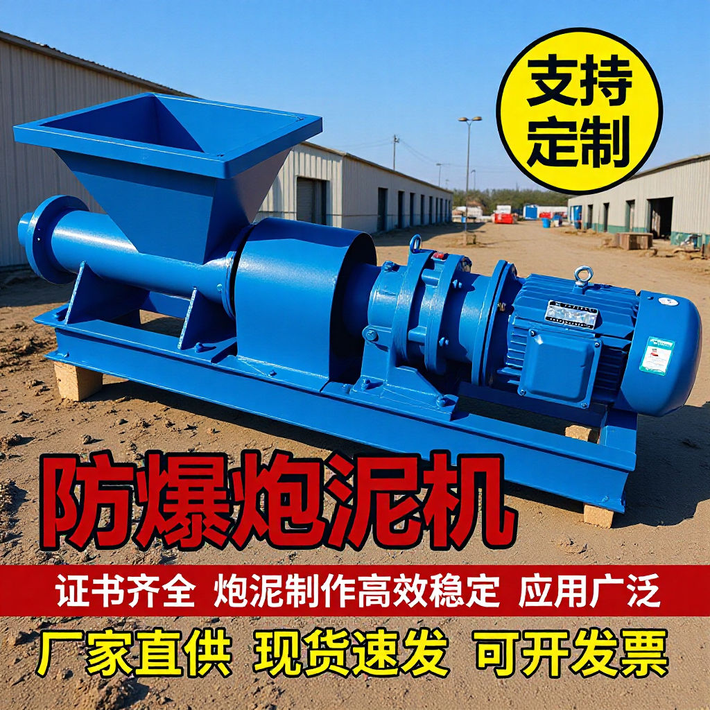 防爆炮泥机凿岩机练泥加工挖掘机矿井34KW成型陶艺挤出机煤矿专用