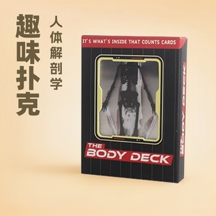 Cross-Border New Product Human Anatomy Playingcard Fun Human Anatomy Poker Board Game Card