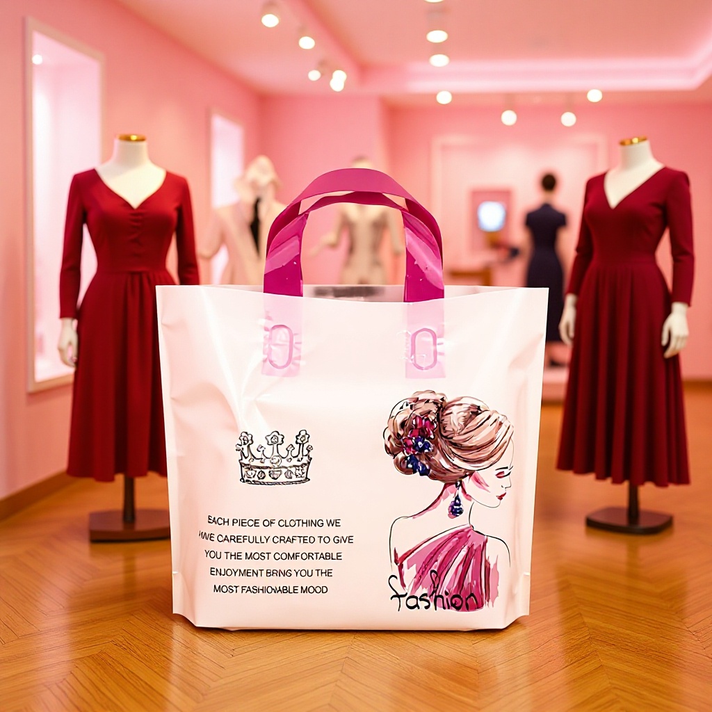 新款加厚大号服装袋包装袋童装女装手提袋子礼品袋塑料袋批发定制