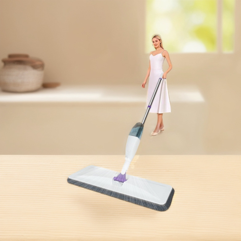 Household Cleaning Water Spray Mop Spray Mop Dry and Wet Dual-Use Flat Mop Household Mop Lazy People Mop Clean