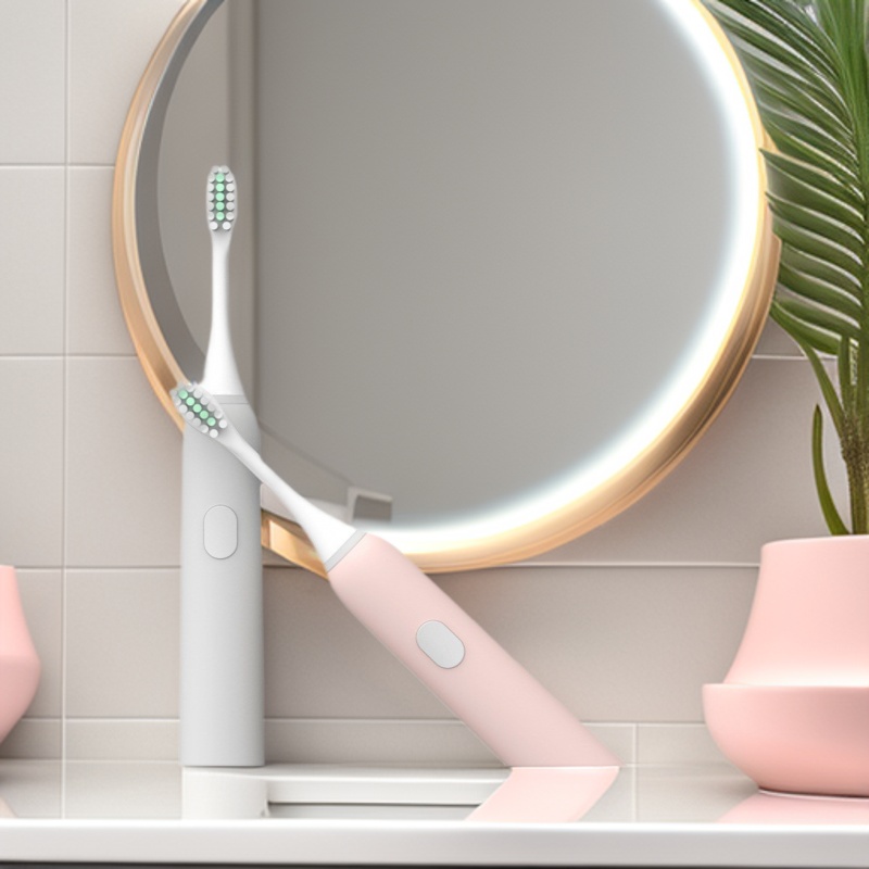 Children's Voice Electric Toothbrush Silicone with Toothbrushing Exercises for Kidsren Aged 3-10 Years Old Soft-Bristled Fully Automatic Sonic Toothbrushing