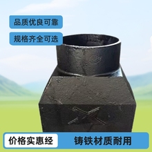 铸铁接水斗外墙87型侧排雨水斗方形落水斗厂家生产防水排水槽