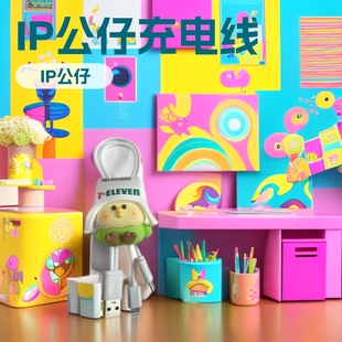 Doll Customized Pvc Silicone Ip Charging Cable Cartoon Anime Toys Teenagers Ornaments Gifts Anime Peripherals