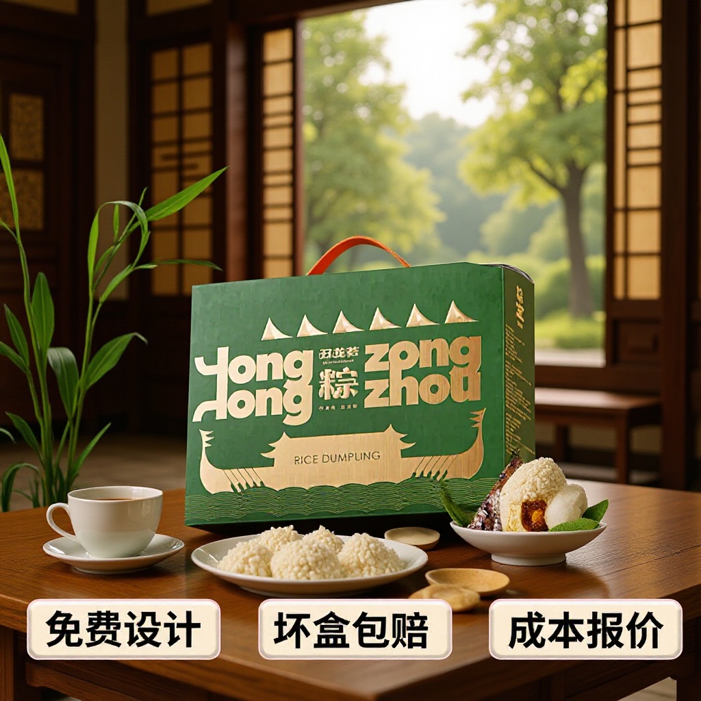 节粽子月饼盒手提款硬盒礼盒6粒8粒装商务酒店礼品盒礼物烫金