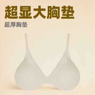 Fake breast prosthetical breast anchorwoman with super thick breast pad outer expansion underwear seamless no steel ring bra small breast enlarged underwear