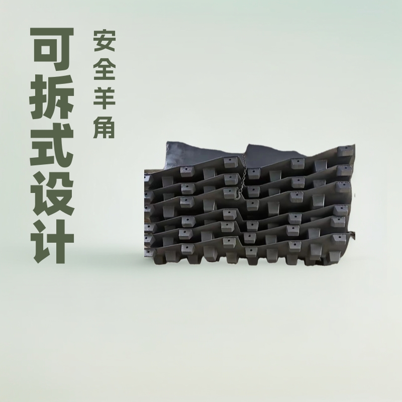 压路机凸块 可拆式羊角碾 洛阳压路机羊角碾厂家发货 终身质保