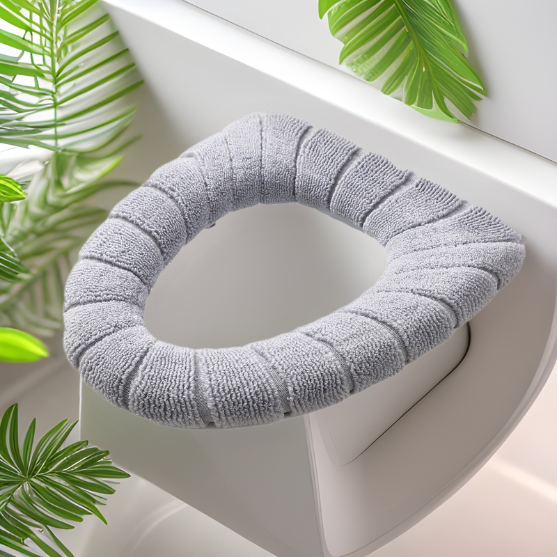 Espesado cálido asiento del inodoro cojín hogar invierno estilo Nórdico poliéster Universal Inodoro cojín de alta calidad