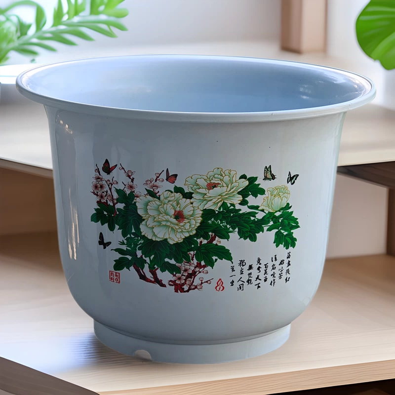 Имитация керамических цветочных горшков Пластиковые утолщенные очень большие деревья