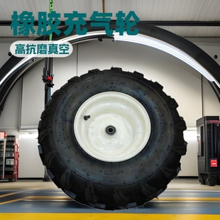19X7.00-8 Rubber Inflatable Wheel Gravel Flower High Wear-Resistant Vacuum Tire Micro Tillage Seeder Lawn Car Tire