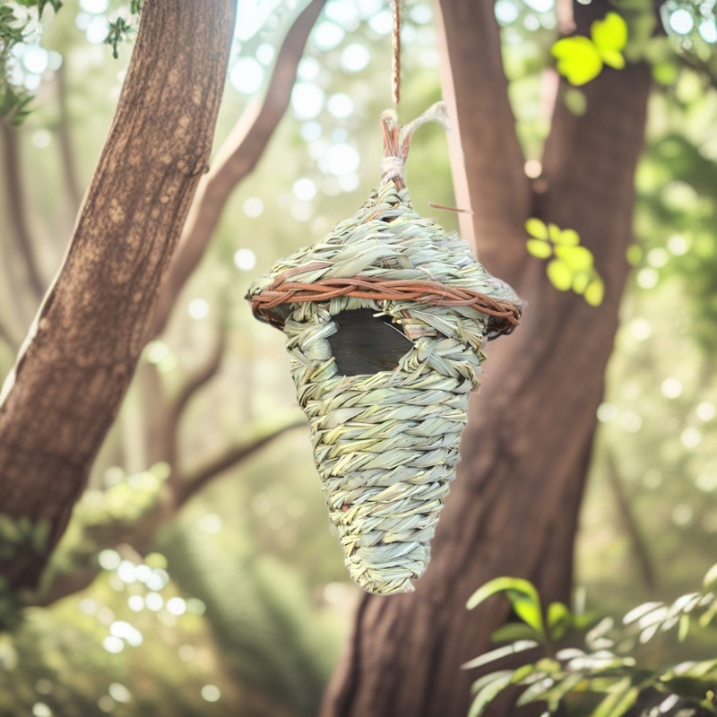 Manufacturer Wholesale Cross-Border Amazon Aliexpress Handmade Straw Woven Simulated Bird Nests, Rattan Bird Nests for Garden Decoration Manufacturer Wholesale Cross-Border Amazon Aliexpress Handmade Straw Woven Simulated Bird Nests, Rattan Bird Nests for Garden Decoration