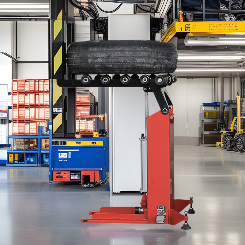 Elevador Neumático para Llantas Neumático para Desmontadora de Llantas y Taller Mecánico