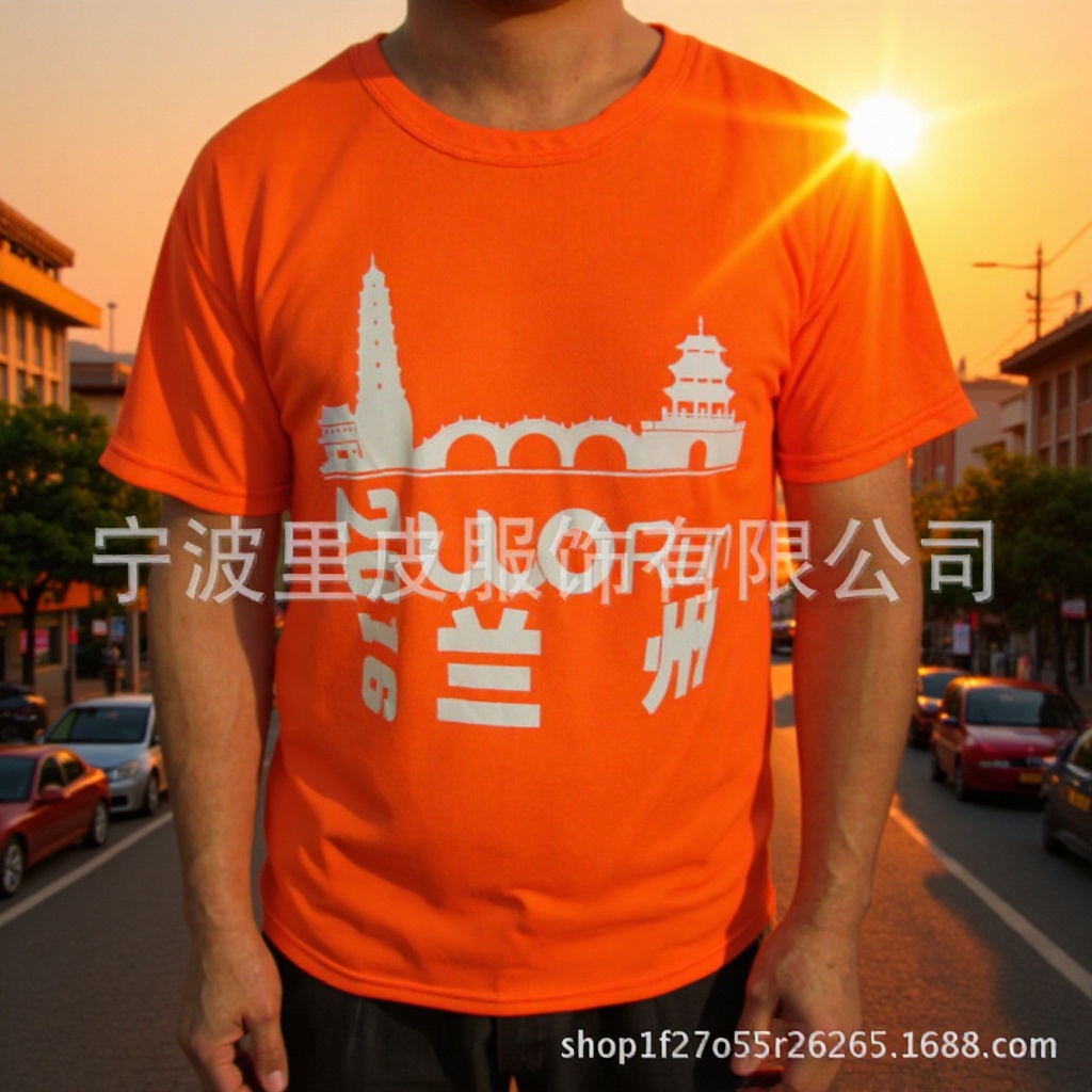 夏季新款男女圓領短袖運動速幹T恤衫跑步馬拉吸溼排汗定製logo
