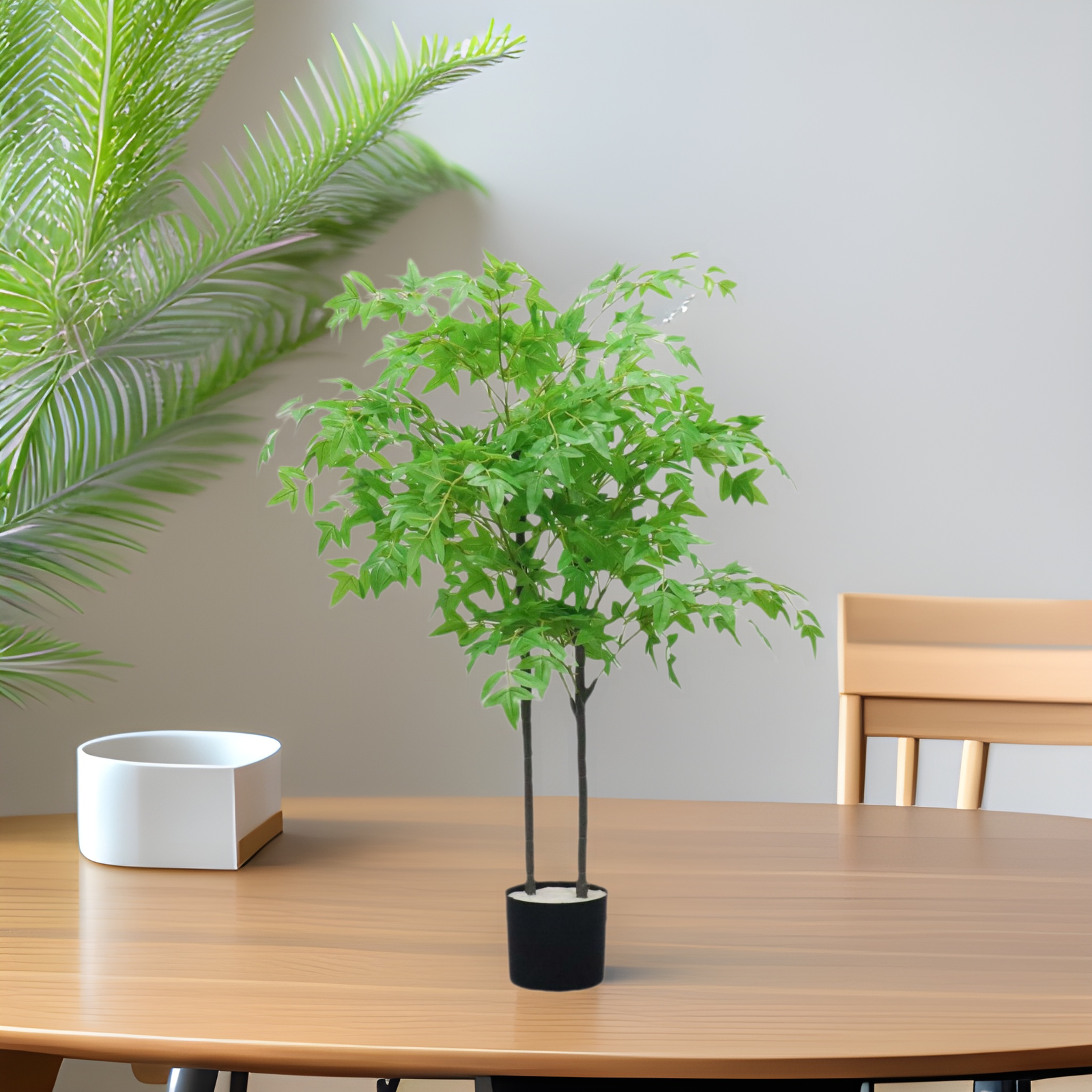 Simulation Plant Home Potted Large Bionic Green Plant Living Room Floor Decorative Ornaments High-end Light Luxury Fake Nantian Bamboo