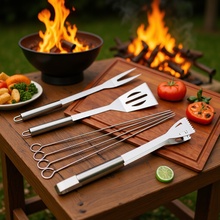 烧烤工具套装组合烤具户外露营bbq烧烤组合工具烧烤刀叉夹铲套装