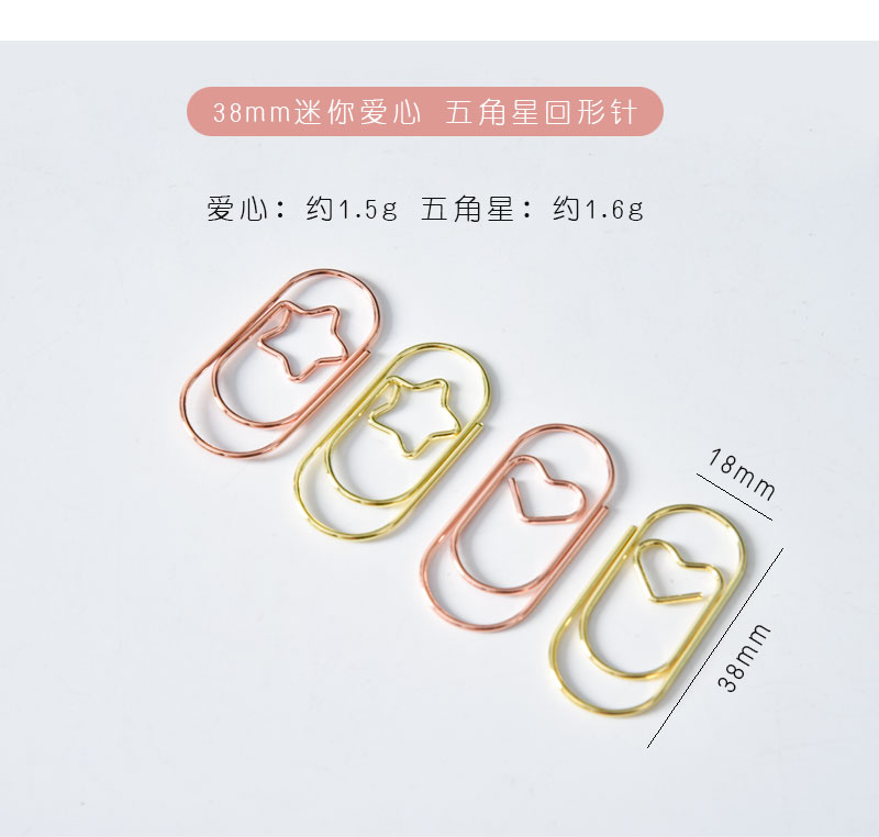 38MM big heart-gold (20 pieces/box)