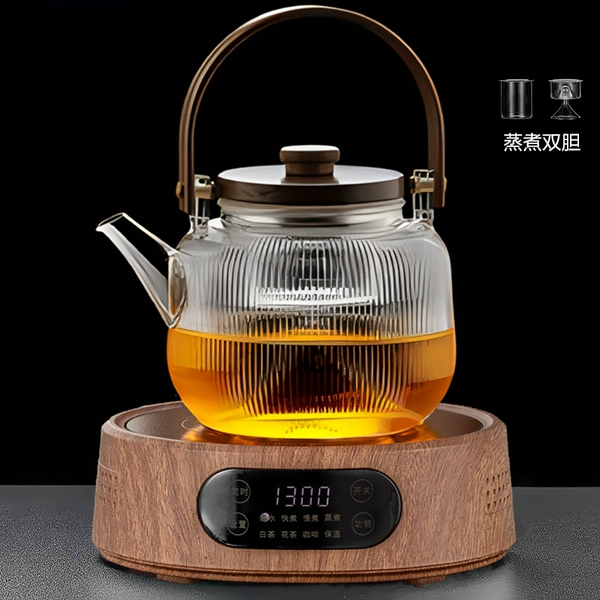 [25G胡桃木色+木茗壶（蒸煮双胆）1000ML]