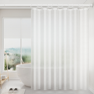 High-grade shower curtain waterproof mildew-proof bath shower partition toilet bathroom non-perforated shielding door curtain water curtain