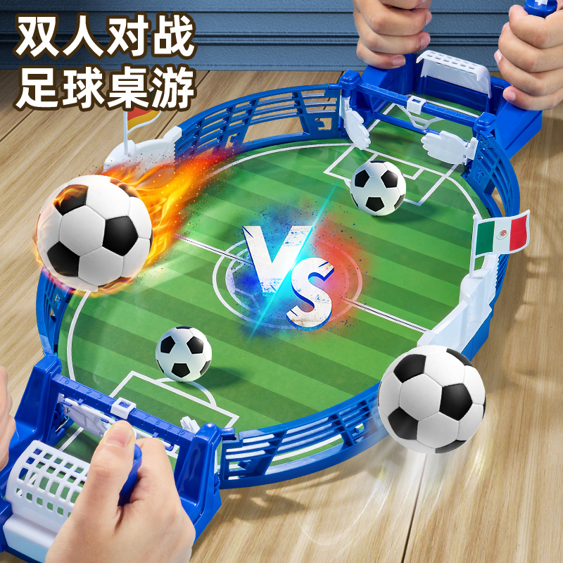 Kids Table Soccer Double Battle Table Game Matching Interactive Puzzle Table Game 3 to 6 Year Old Boy Toy