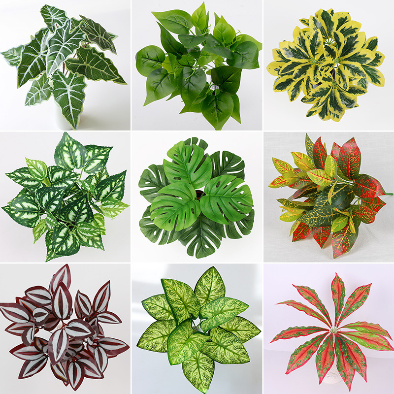 Artificial Grass Green Plants Persian Ferns Plant Wall Fake Grass Decorative Wall Hanging Vines Balcony Background Wall Greening