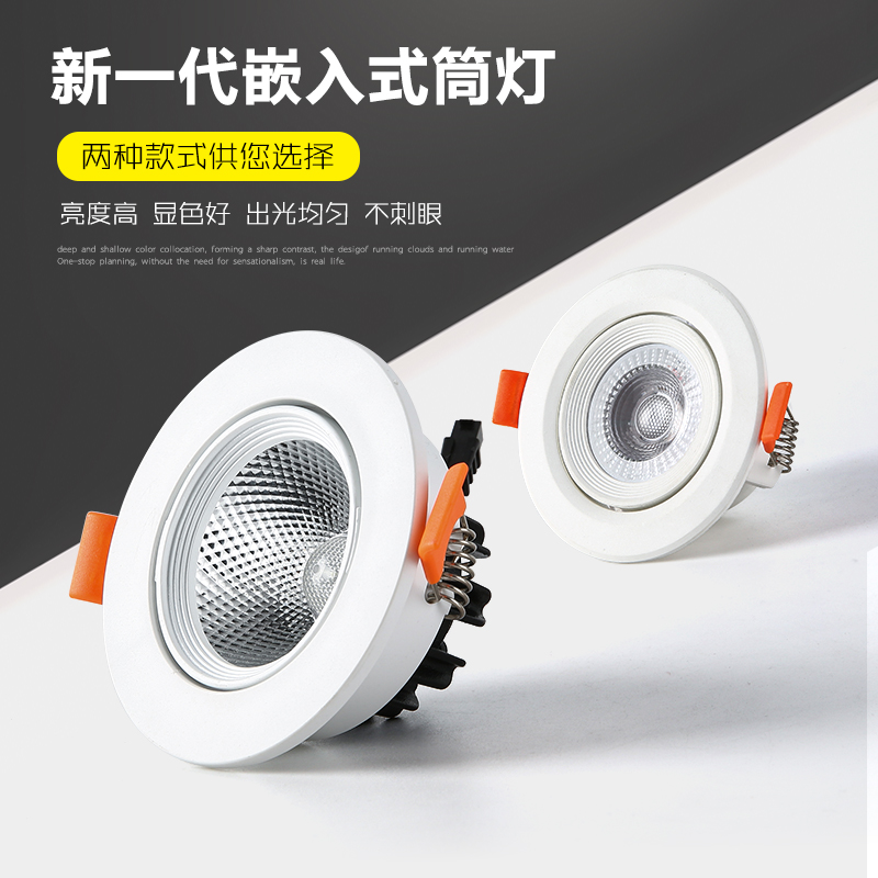 Embedded Downlight for Living Room Background Wall, Hallway, Entrance, Aisle, Ceiling Light, Ultra-Thin Led Spotlight for Home Use, Rotatable