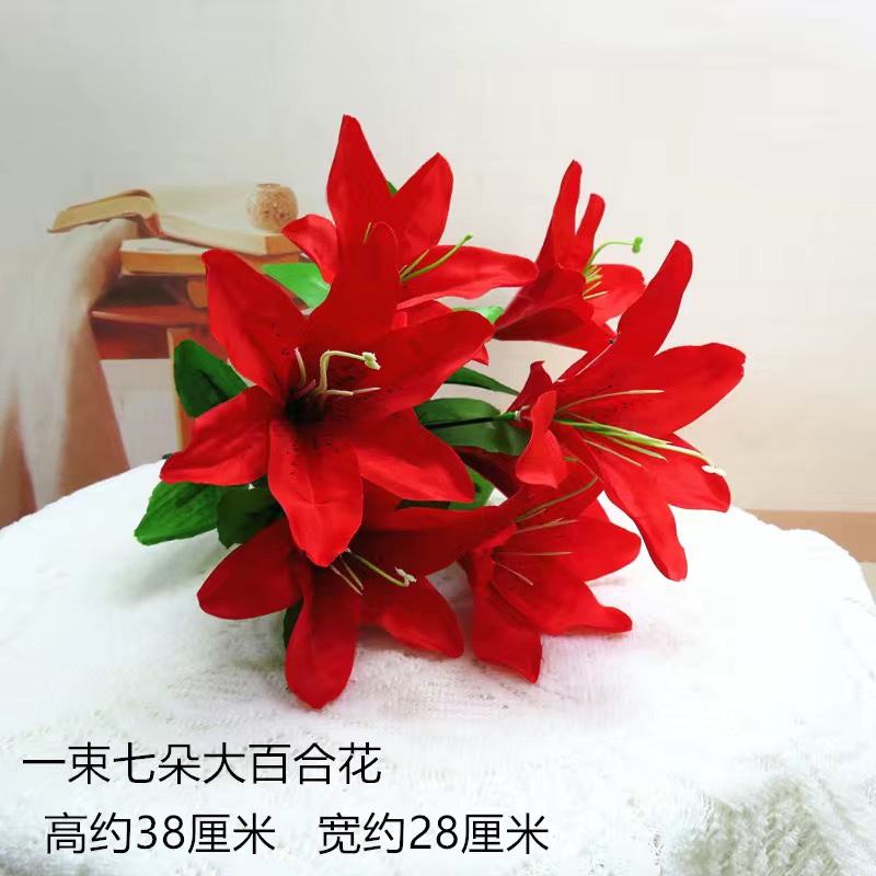 Hoa huệ đỏ đơn bó
