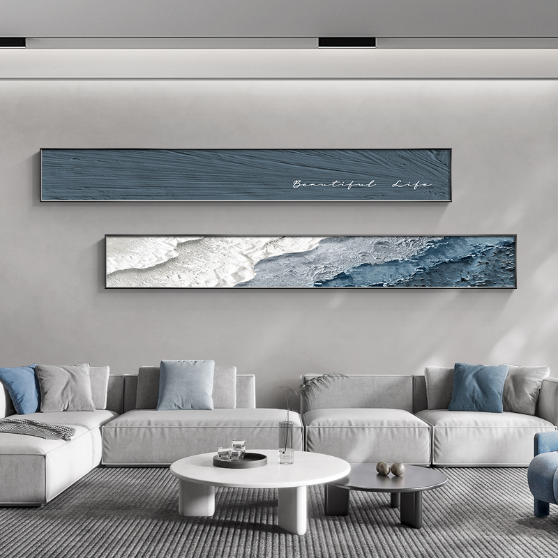 Modern Minimalist Living Room Decorative Painting Abstract Texture Sofa Background Wall Painting Bedroom Bedside Hanging Painting Wabi-Sabi Style Mural