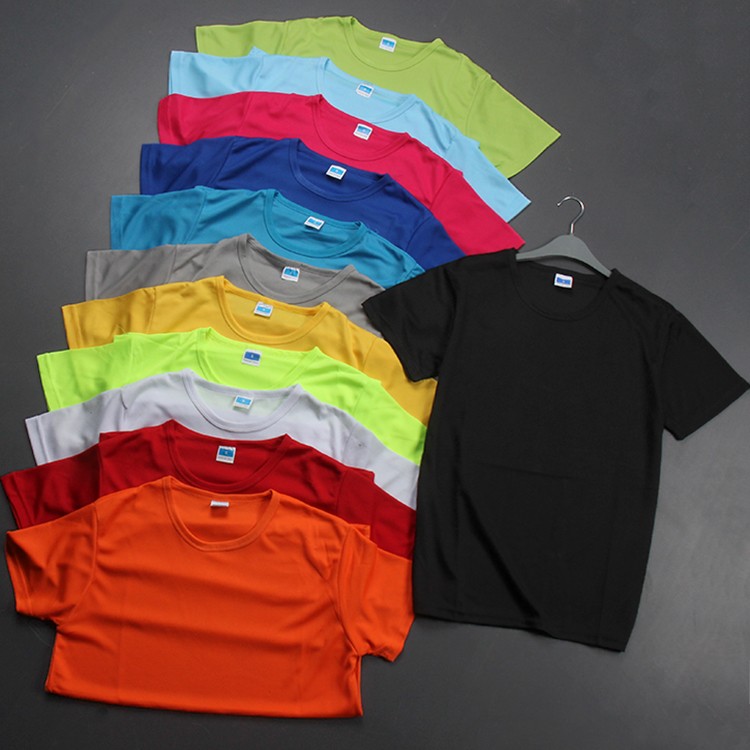 Close Your Eyes and Grab It! Quick-Drying Mesh Breathable Fitness Group Outdoor Running Quick-Drying Casual Sports Short-Sleeved T-Shirt for Men and Women