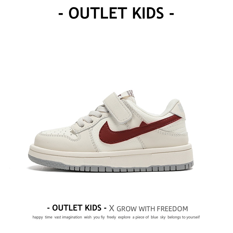 Boys Casual Shoes Non Slip Sneakers 2025 All Year Round New arrival kids White Shoes Girls Leather Soft Sole Sneakers