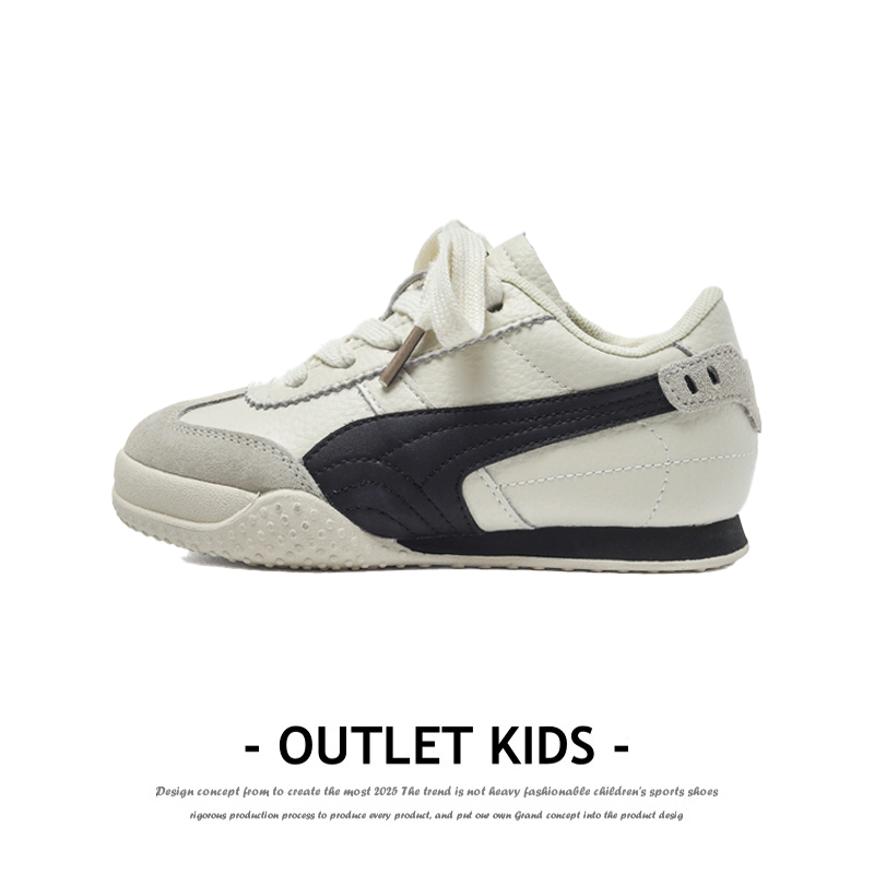 Genuine Leather kids Sneakers 2025 Spring New arrival Forrest Gump Shoes girl German Training Shoes Soft Sole Breathable Sneakers for Boys