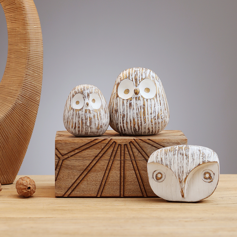 Cute Abstract Owl Desktop Ornaments for Living Room, Wine Cabinet, Entrance Hall, High-End Light Luxury Art Creative Home Decorations