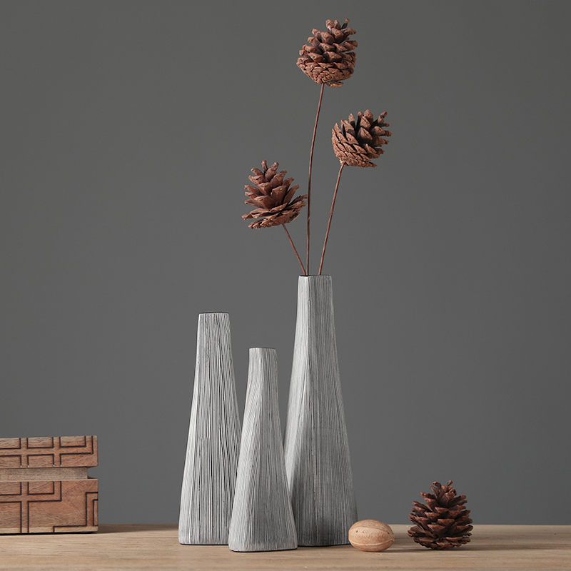 Niche Mini Dried Flower Light Luxury Small Vase Ornament High-End Modern Living Room Flower Arrangement Dining Table High-Grade Decorative Flower Vessel