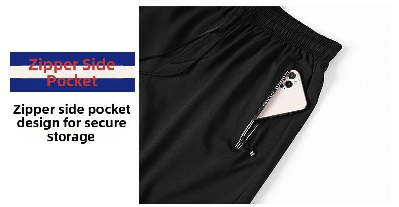 Men's Quick Drying Ice Silk Sports Shorts Loose Fit For Running_voghion.com