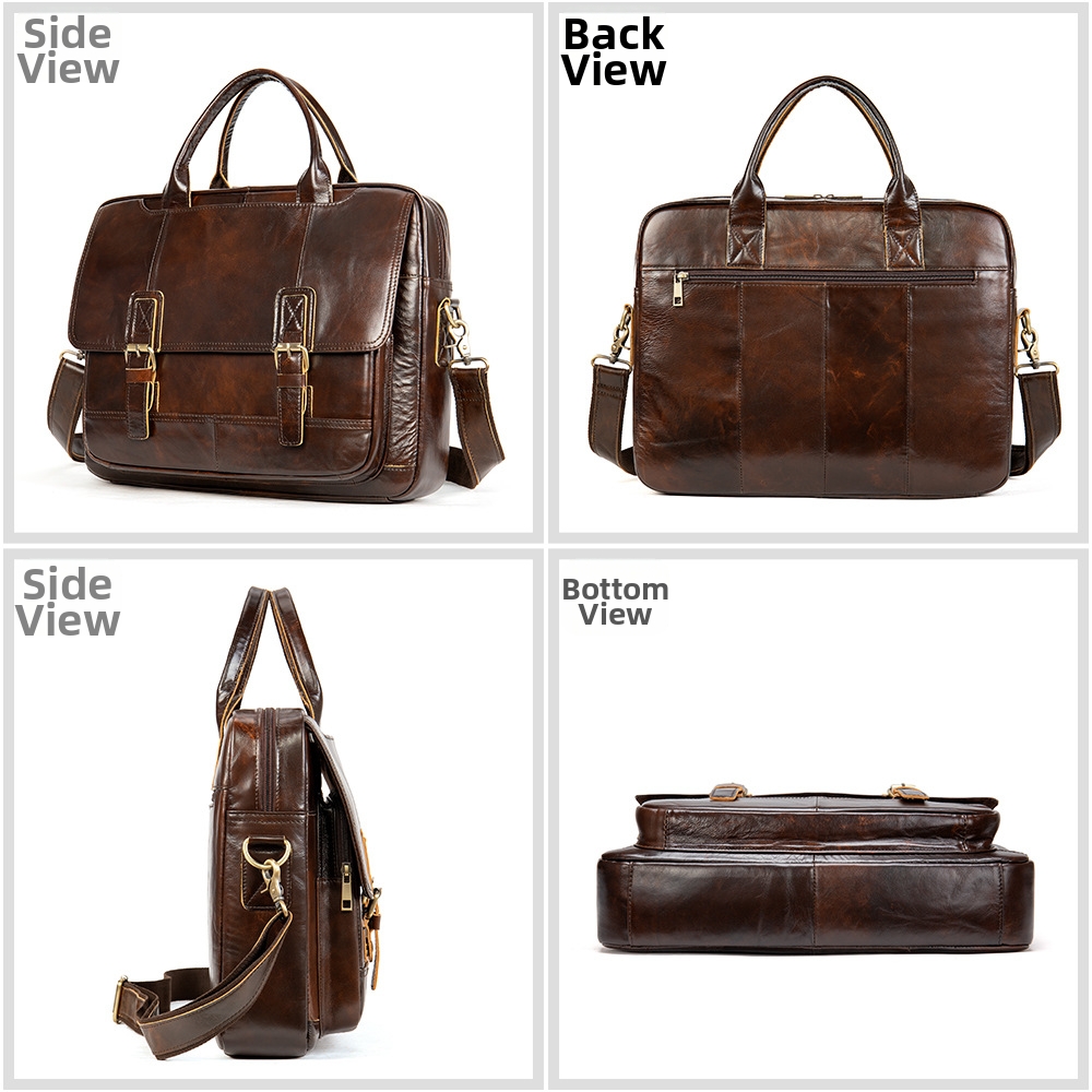 Sacoche pour homme en cuir de vachette pleine fleur véritable, grande capacité, style messager horizontal, sac pour ordinateur portable professionnel_voghion.com