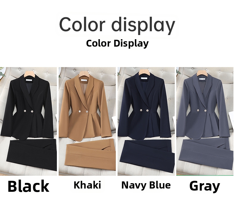 Women's Pant Set Professional Suit For Work Interviews And Formal_voghion.com
