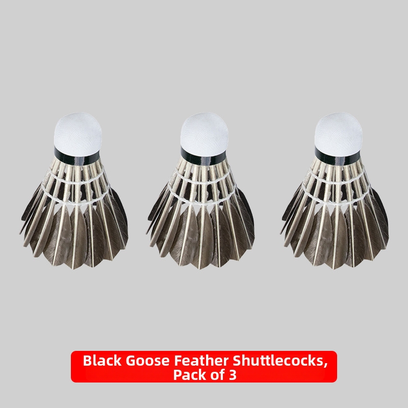 12 Pack Badminton Shuttlecocks Goose Feathers Windproof Durable Stable For Indoor Outdoor Competitions 76 Speed_voghion.com