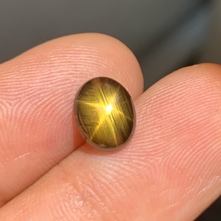 2.53 karat No Burned Yellow Starlight Sapphire Bare Stone GRC Certificate Support Re-inspection