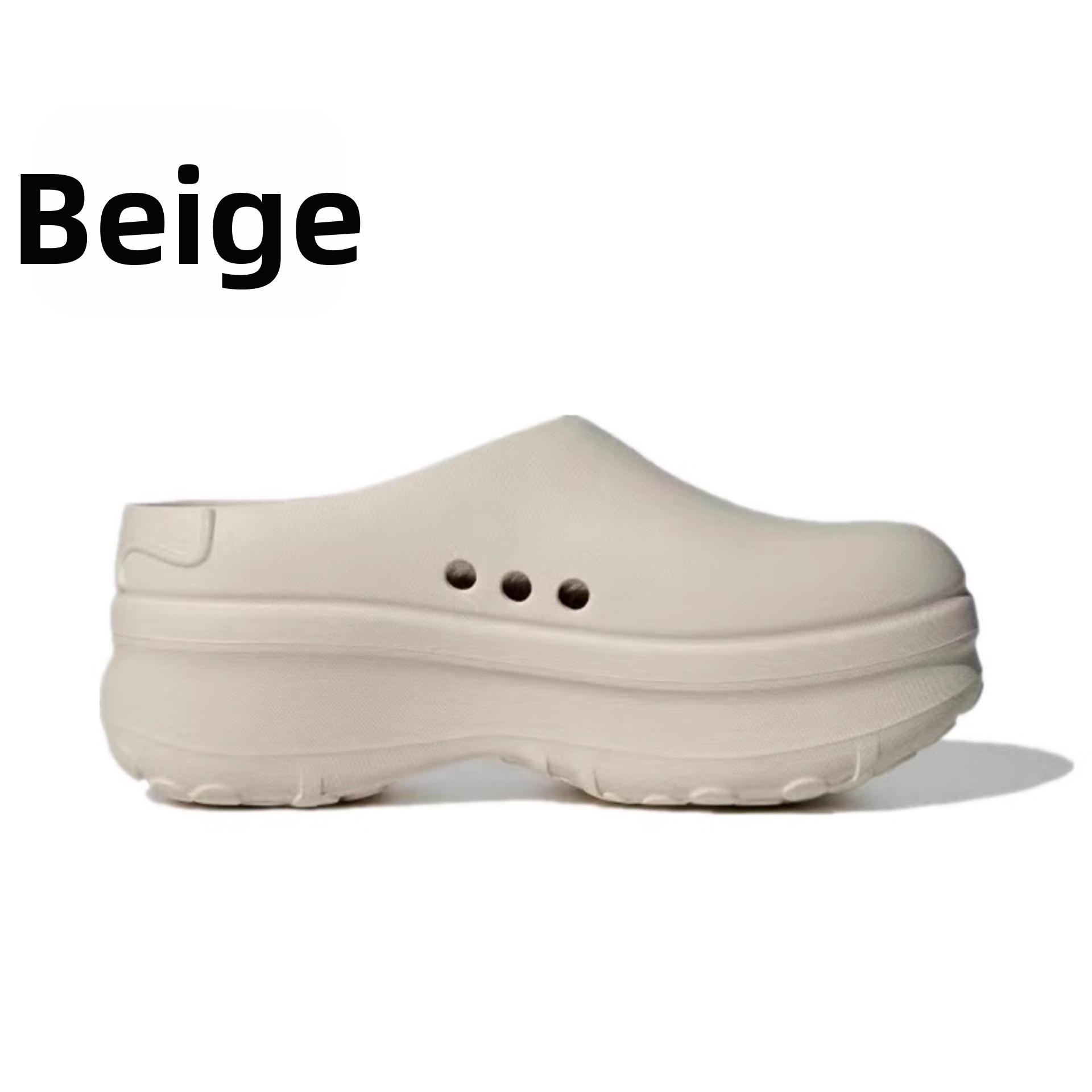 Damen-Plateau-Sandalen, leicht, rutschfest, geschlossene Zehenpartie, erhöhen die Körpergröße, Koch-Sportclogs, Sandalen_voghion.com