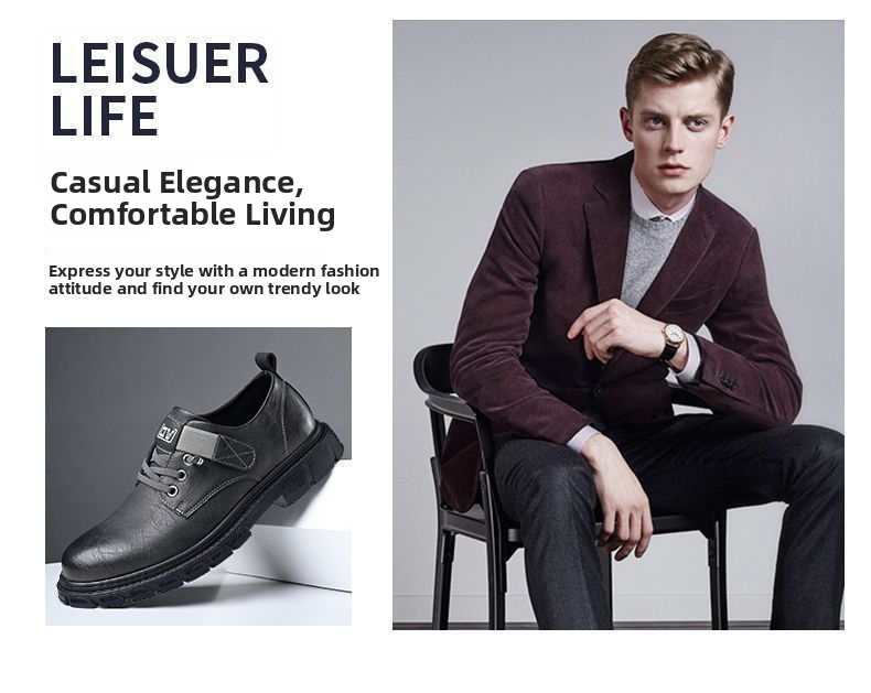 Business casual sko til mænd i åndbart læder stilfulde sko_voghion.com