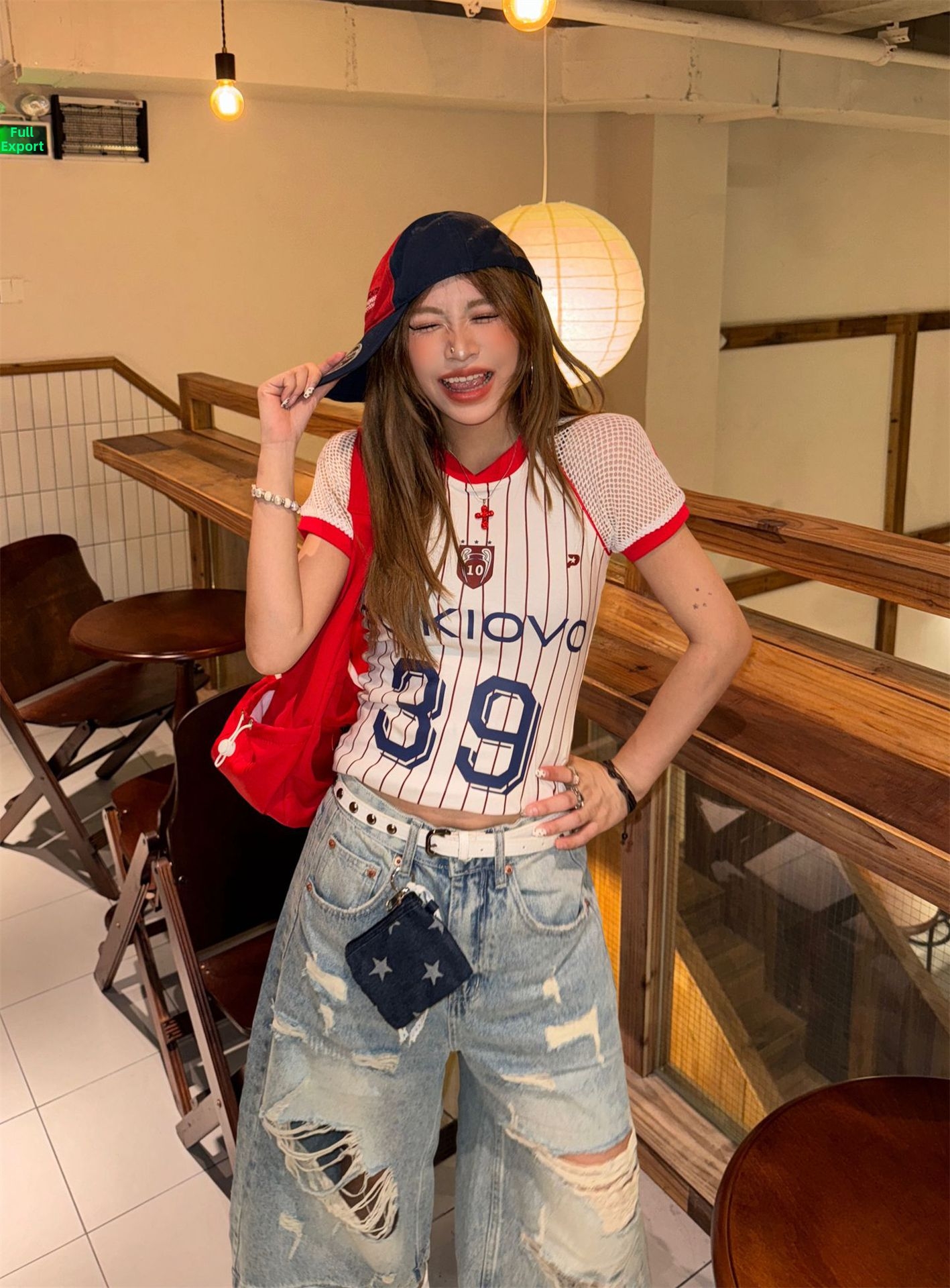Men's High-waisted Straight Leg Distressed Denim Capri Pants_voghion.com