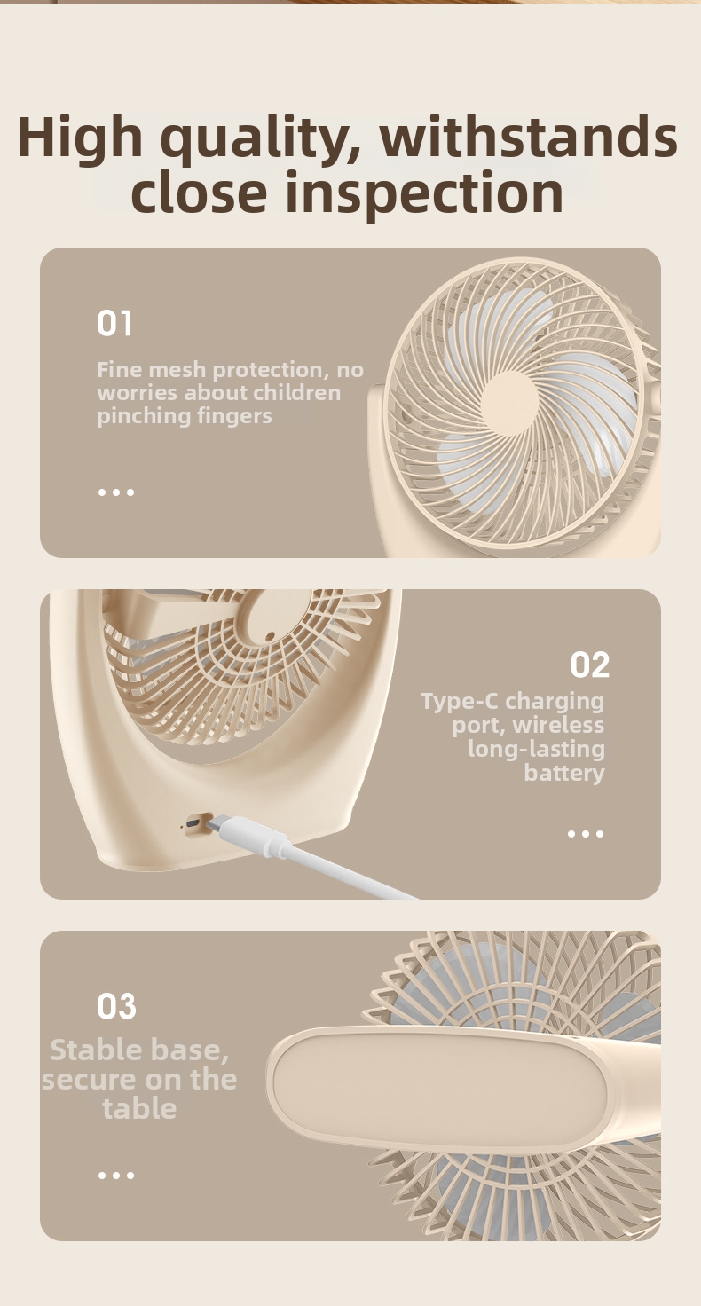 Mini ventilatore usb da tavolo con clip e lampada da scrivania_voghion.com