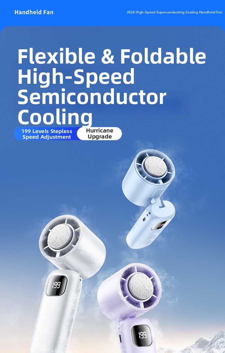 Portable Handheld Cooling Fan With Ice Compress Turbine_voghion.com