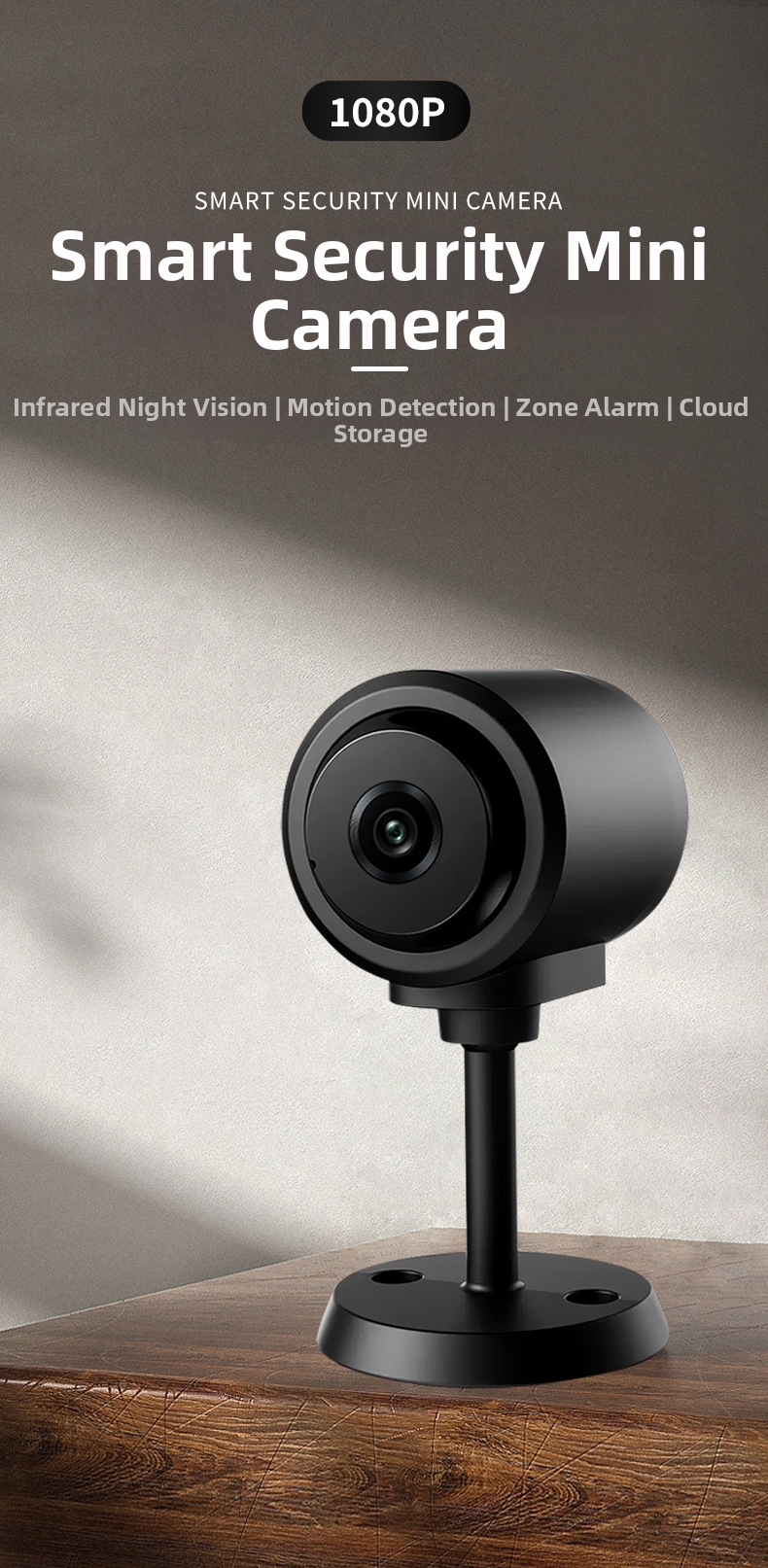 Smart Wifi Camera Hd Security Home Surveillance With Night Vision_voghion.com