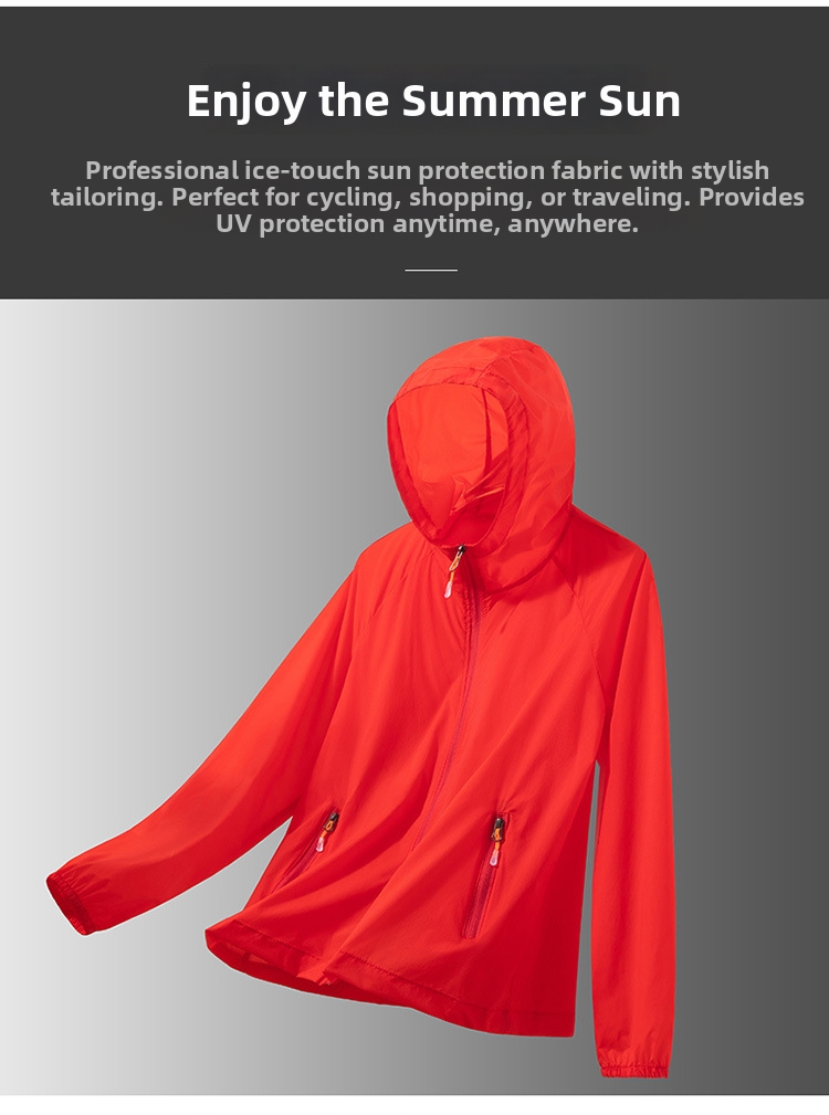 Outdoor Plus Size Sun Protection Fishing Suit Lightweight Cool And Breathable Hooded Top For Women_ecoleips.com