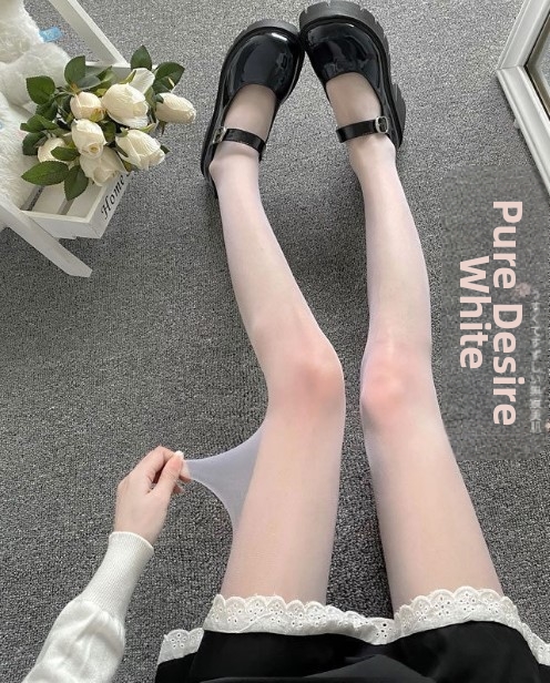 Women's Sheer Tights With Heart And Polka Dot Pattern For Lolita_voghion.com
