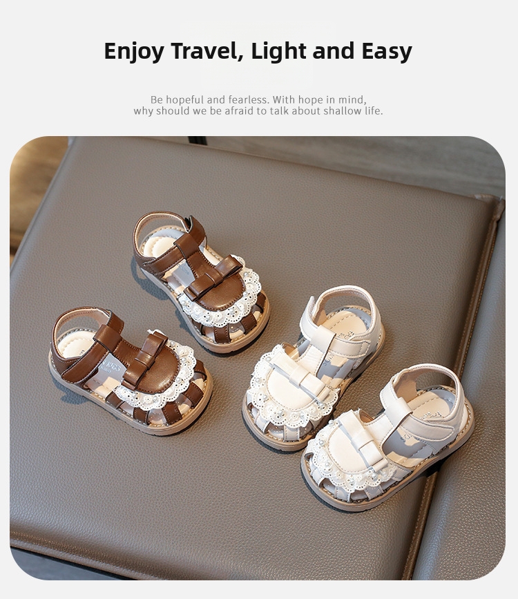 Toddler Sandals Princess Style With Bow Knot For Summer Beach_voghion.com