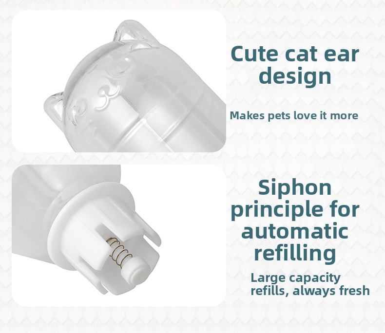 Automatic Cat Water Bowl Pet Drinking Supplies Frog Design_voghion.com